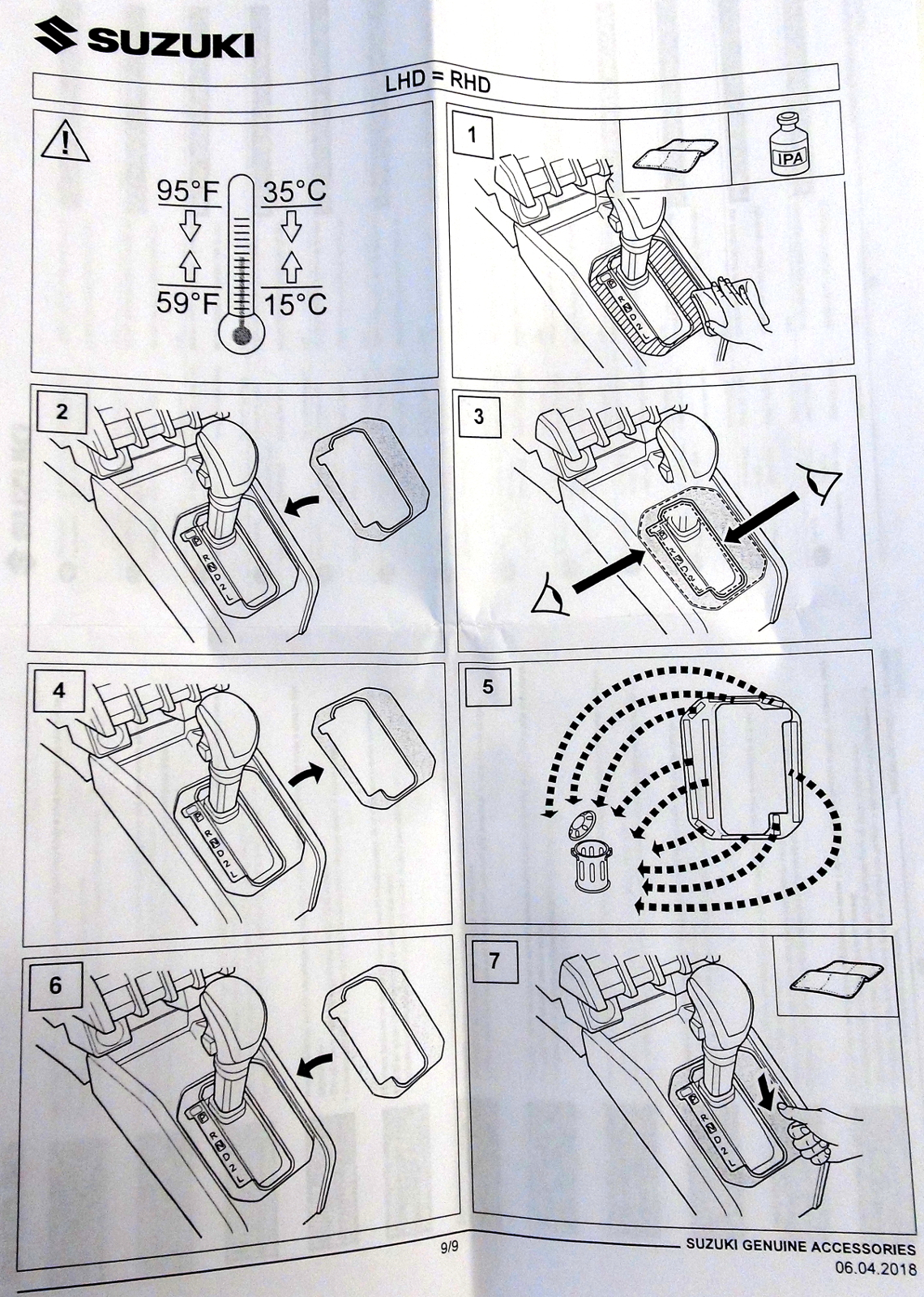 Cover for AUTOMATIC TRANSMISSION  installation steps